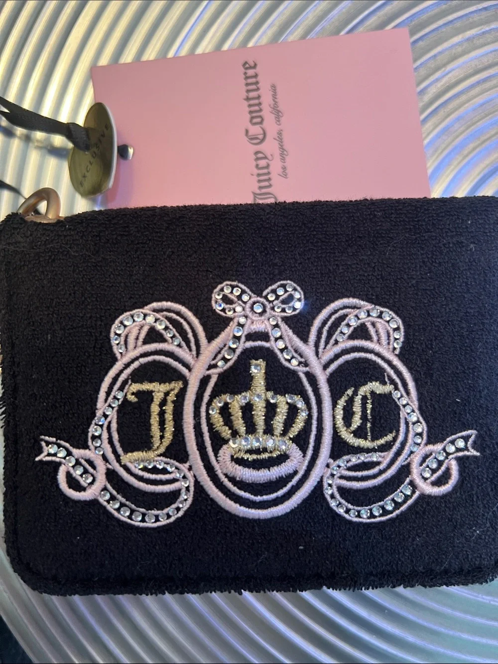 JUICY COUTURE LOVERS CLUB DUAL SIDED cARD CASE